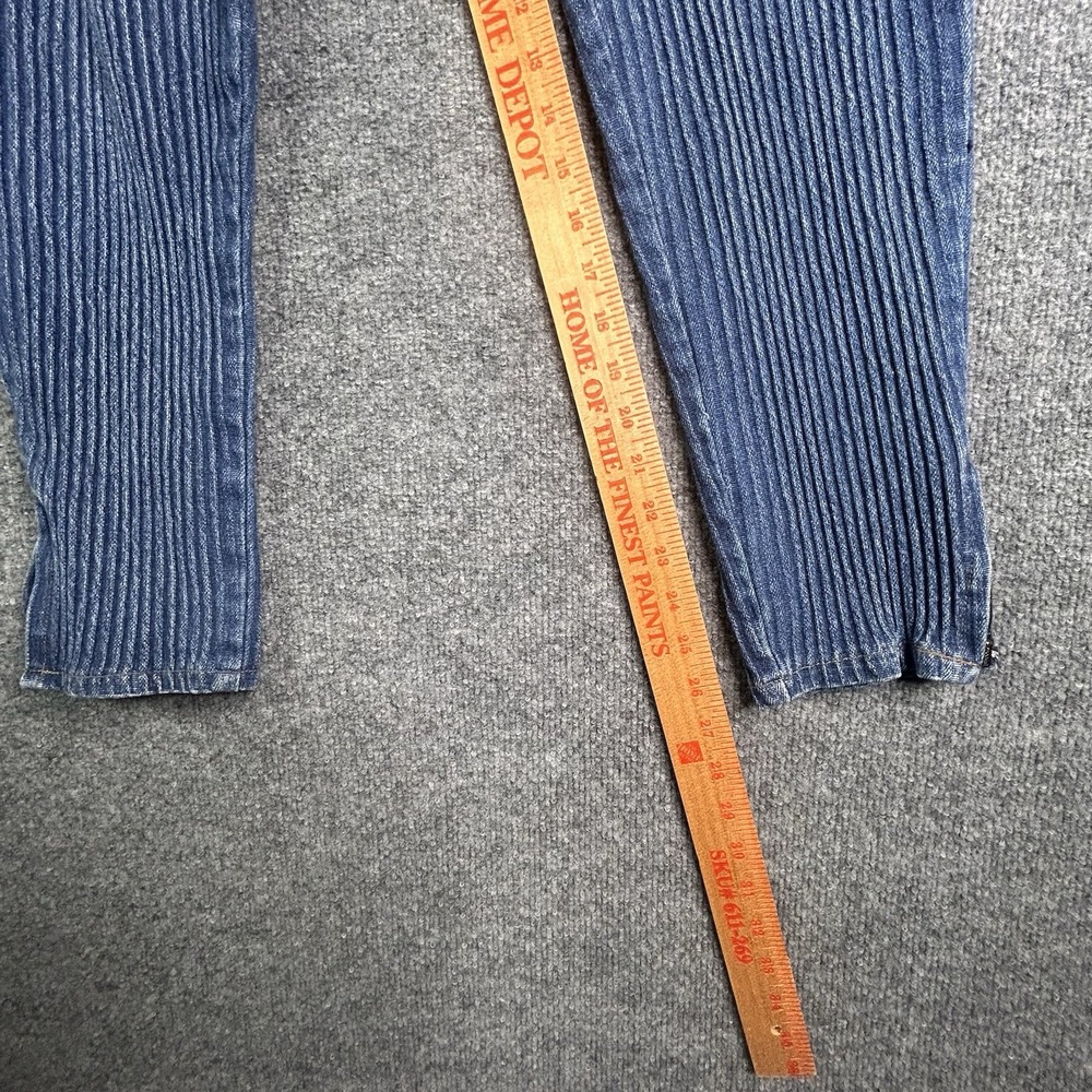 Vintage Jeanjer High Waist Jeans Stretch Tapered Ankle Zip Size 7 Cotton Rare - Picture 11 of 12